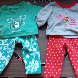 American girl Christmas pj set